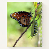 バットフル/キャタピラー引用文感動的スパイラル ノートブック (裏面)