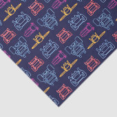 バットホイール™ネオン輪郭パターン 薄葉紙 (詳細)