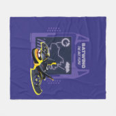 バットホイール™バットウィング – ザこうもり飛行機 フリースブランケット (正面(横))