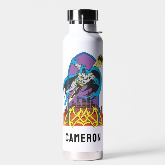 バットマンが夜を徹する |名前の追加 ウォーターボトル (左面)