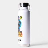 バットマンが夜を徹する |名前の追加 ウォーターボトル (背面)