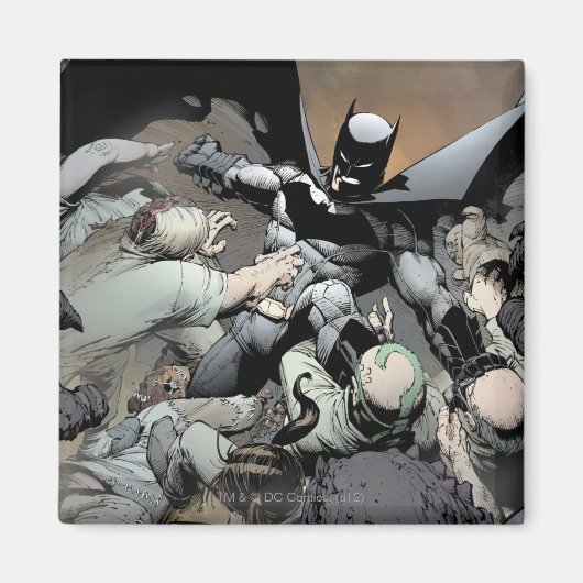 バットマンが敵を攻撃 マグネット (正面)