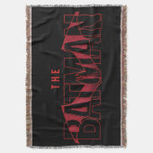 バットマンこうもりの重ねロゴ スローブランケット (正面縦)