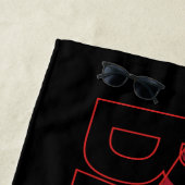 バットマンこうもりの重ねロゴ ビーチタオル (インサイチュ)