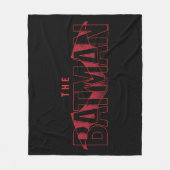 バットマンこうもりの重ねロゴ フリースブランケット (正面)