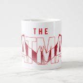 バットマンこうもりの重ね合わせロゴ ジャンボコーヒーマグカップ (正面)