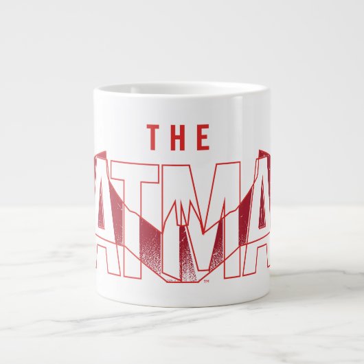 バットマンこうもりの重ね合わせロゴ ジャンボコーヒーマグカップ (正面)