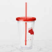 バットマンこうもりロゴ アクリルタンブラー (右)