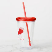 バットマンこうもりロゴ アクリルタンブラー (左)