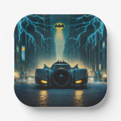 バットマンすごいヒーロー誕生日紙プレート ペーパープレート (正面)