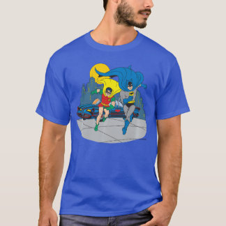 バットマンとロビンのミッドナイトゴッサム レトロ ヴィンテージ コミック Tシャツ
