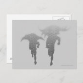 バットマンとロビンハーフトーングラデーション ポストカード (正面/裏面)