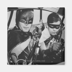 バットマンとロビン・イン・バットモービル マグネット