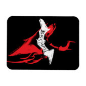 バットマンのスプレーポイントのアウトライン マグネット (横)