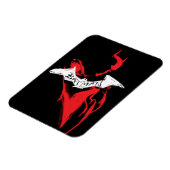 バットマンのスプレーポイントのアウトライン マグネット (左側)