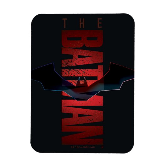 バットマンの垂直ロゴ マグネット (縦)