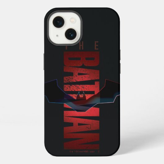 バットマンの垂直ロゴ iPhoneケース (裏面)