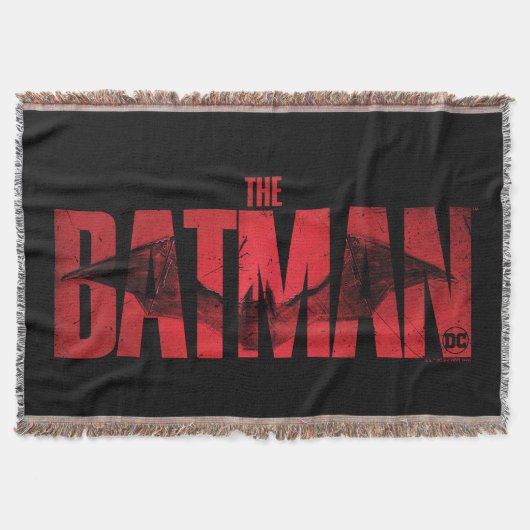 バットマンの演劇ロゴ スローブランケット (正面)