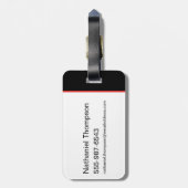 バットマンの演劇ロゴ ラゲッジタグ (裏面縦)