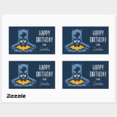 バットマンは金ゴールドでバストを粉砕 |ハッピーホリデー 長方形シール (シート)