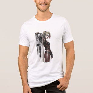 バットマンアルカムシティ  ハーレークインイラストレーション トライブレンドＴシャツ