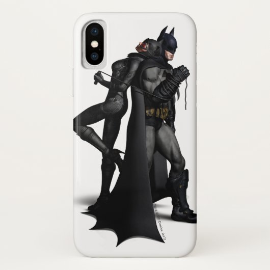 バットマンアルカムシティ | BatmanとCatwoman Case-Mate iPhoneケース (裏面)