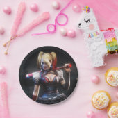 バットマンアルカムナイト |ハーレークインとこうもり ペーパープレート (パーティー)