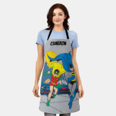 バットマンアンドロビンランニングズの エプロン (着用した状態)