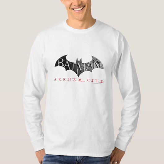 バットマンアーカムシティロゴ Tシャツ (正面)