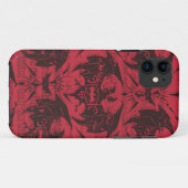 バットマンアーバンレジェンズ – ゴシックこうもりパターンレッド/ブラック Case-Mate iPhoneケース (裏面(横))
