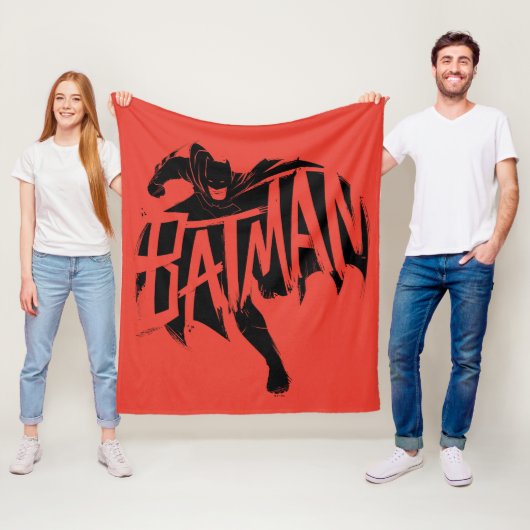 バットマンインクブラシ名 フリースブランケット (インサイチュ)