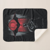 バットマンウィンドウペインのアウトライン シェルパブランケット (正面(横))