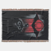 バットマンウィンドウペインのアウトライン スローブランケット (正面)