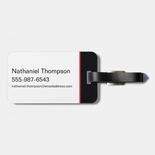 バットマンウィンドウペインのアウトライン ラゲッジタグ (裏面横)