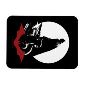 バットマンオートバイシルエット マグネット (横)