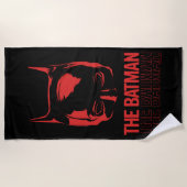 バットマンカウルロゴ ビーチタオル (正面)
