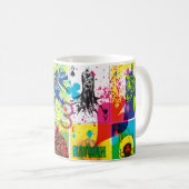 バットマンカラーコードパターン2 コーヒーマグカップ (正面右)