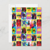 バットマンカラーコードパターン2 ポストカード (正面/裏面)