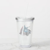 バットマンキャラクターグラフィック – 私は影 アクリルタンブラー (裏面)