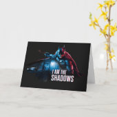 バットマンキャラクターグラフィック – 私は影 カード (黄色い花)