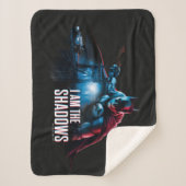 バットマンキャラクターグラフィック – 私は影 シェルパブランケット (正面)