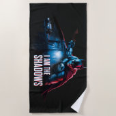 バットマンキャラクターグラフィック – 私は影 ビーチタオル (正面)