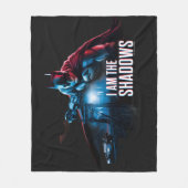 バットマンキャラクターグラフィック – 私は影 フリースブランケット (正面)