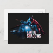 バットマンキャラクターグラフィック – 私は影 ポストカード (正面/裏面)