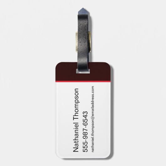 バットマンクリムゾンこうもり信号 ラゲッジタグ (裏面縦)