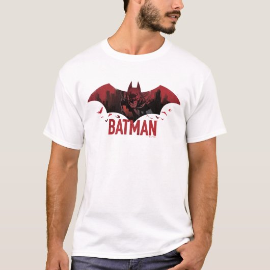 バットマンクリムゾンゴサムアイコン Tシャツ (正面)