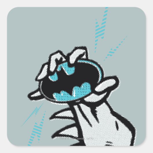 バットマンスケートロゴ2 スクエアシール (正面)