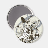 バットマンダークナイト原稿モンタージュ マグネット (正面/裏面)