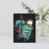 バットマンネオンザダークナイトコラージュ ポストカード (スタンド正面)