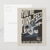 バットマンバレンタイン |キャットウーマン – あなたはPurr-fect シーズンポストカード (正面/裏面)